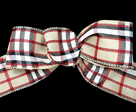 Burberry Plaid Ribbon from American Ribbon Ma